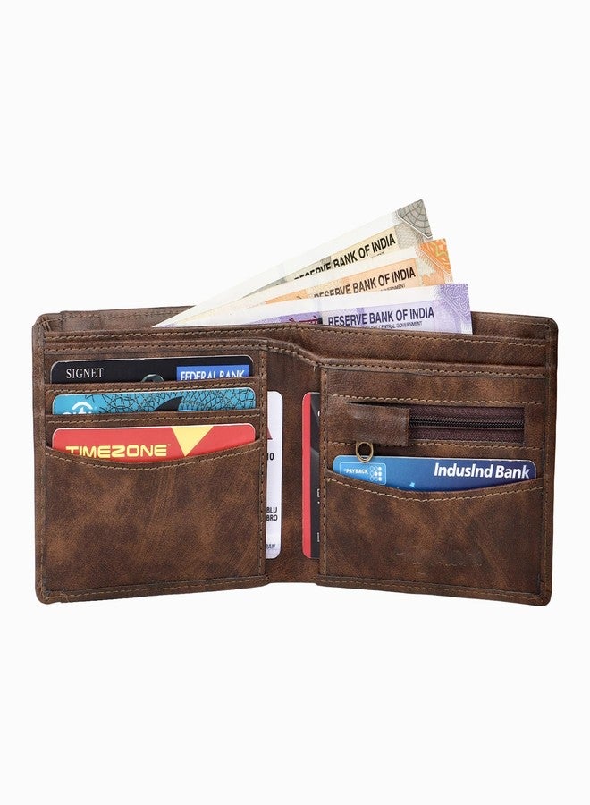 Highlark Faux Leather Wallet for Men I Slim & Compact Wallet I Credit/Debit Card Slots I 2 Currency compartments I 2 Secret compartments - Image 3
